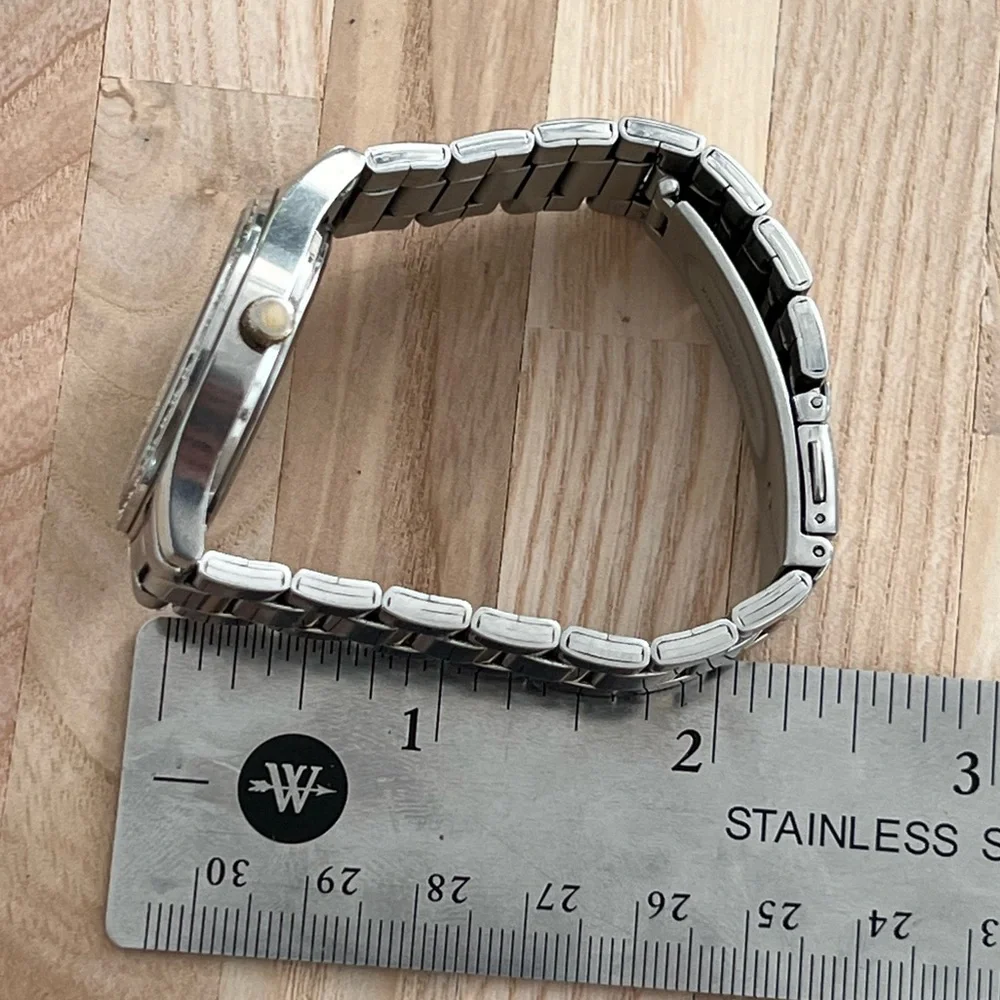 Citizen Watch Swarovski Crystals Stainless Two-Tone Bracelet Date New Crystal